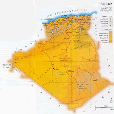 map of Algeria; source WR
