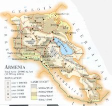 map of Armenia; source WR