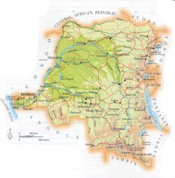 map of Congo Kinshasa; source: WR