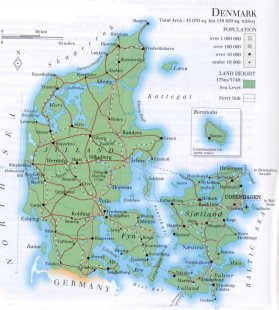 map of Denmark; source: WR