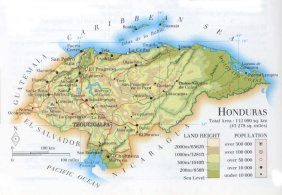 map of Honduras; source: WR