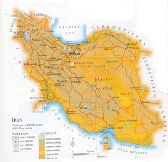map of Iran; source: WR