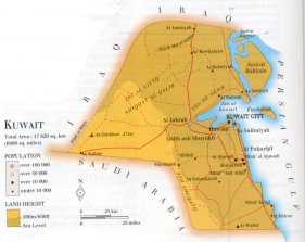 map of Kuwait; source: WR