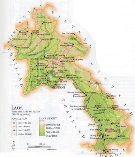 map of Laos; source: WR