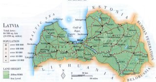 map of Latvia; source: WR