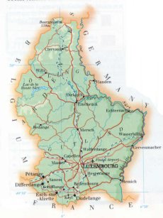 map of Luxembourg; source: WR