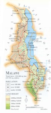 map of Malawi; source: WR