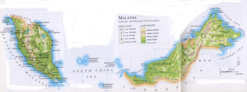 map of Malaysia; source: WR