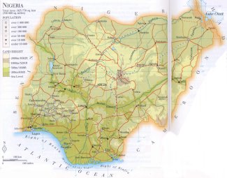map of Nigeria; source: WR