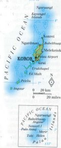 map of Palau