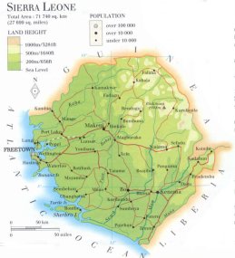 map of Sierra Leone; source WR