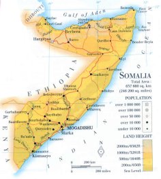 Somalia Geographical Map