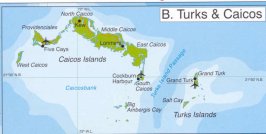 map of the Turks and Caicos Islands
