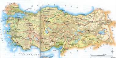 map of Turkey; source WR